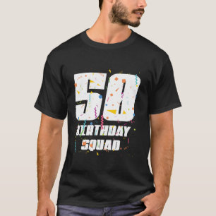 Camiseta Feliz cumpleaños número 50, feliz cumpleaños númer