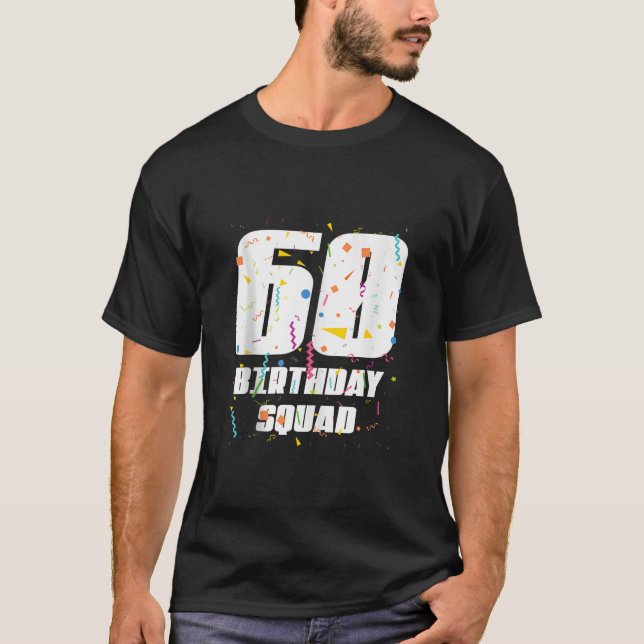 Camiseta Feliz cumpleaños número 60, feliz cumpleaños númer (Anverso)