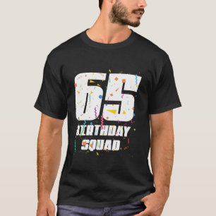 Camiseta Feliz cumpleaños número 65 Feliz cumpleaños número
