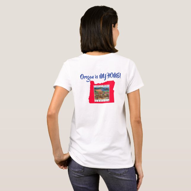 Camiseta Feliz cumpleaños Oregon ~ T Shirt (Reverso completo)
