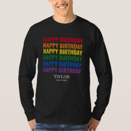 Camiseta Feliz cumpleaños orgullo LGBT Transgénero LGBTQ
