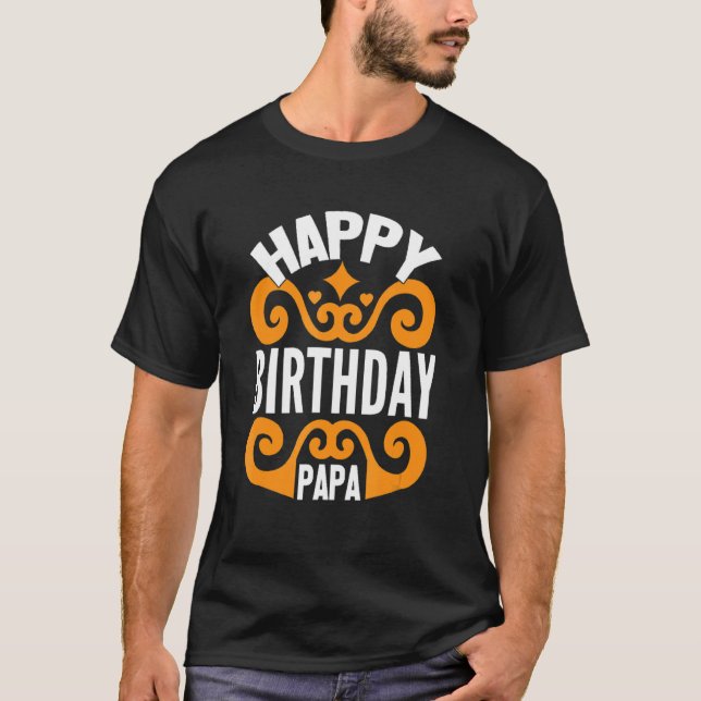 Camiseta Feliz cumpleaños, papá (Anverso)
