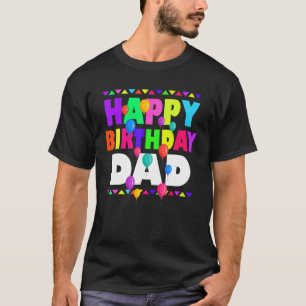 Camiseta Feliz Cumpleaños Papá Cute Niño Familia Matanza B-