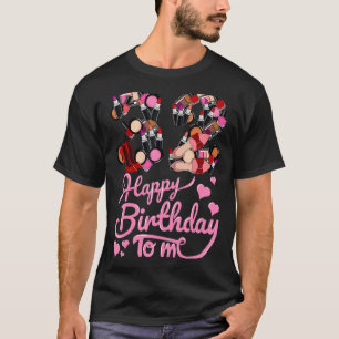 Camiseta Feliz cumpleaños para mí a mujer de 32 años, ropa 