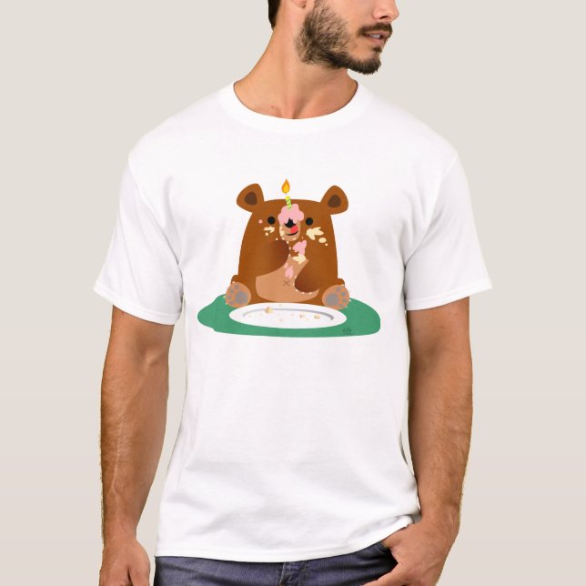 Camiseta ¡Feliz cumpleaños, poco oso!! (Anverso)