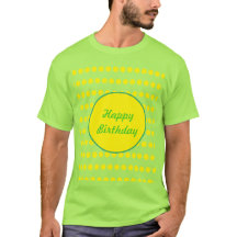 Feliz cumpleaños Polka Dot T-Shirt (Neon Green)