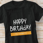 Camiseta Feliz Cumpleaños Preppy Playful Fun Sencillo Salud<br><div class="desc">Este diseño sencillo y moderno se compone de tipografía de sans serif.</div>