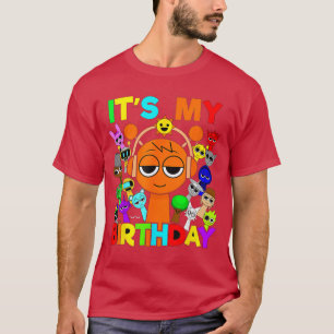 Camiseta Feliz Cumpleaños Sprunky Oren Simon Pinki Raddy Fu