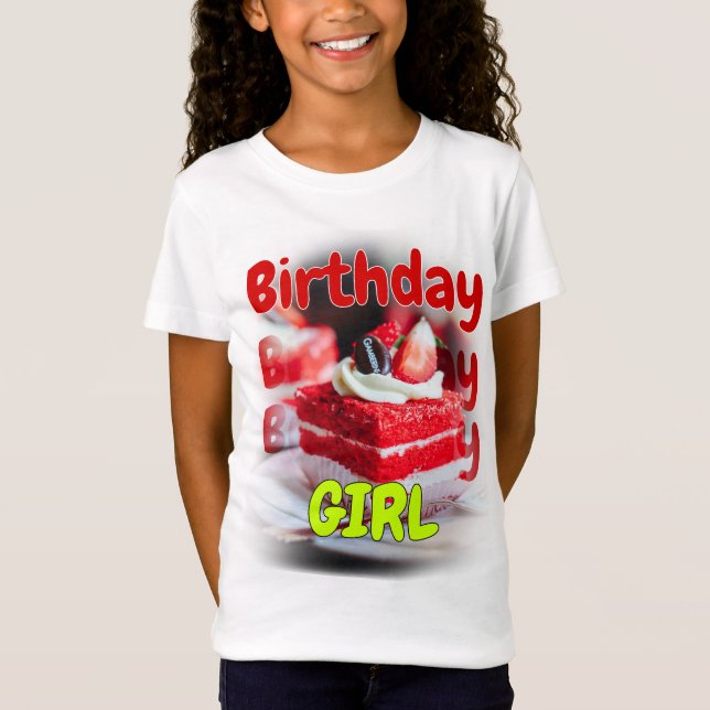 Camiseta Feliz cumpleaños T Shirt Chica (Anverso)