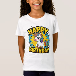 Camiseta Feliz cumpleaños Unicorn