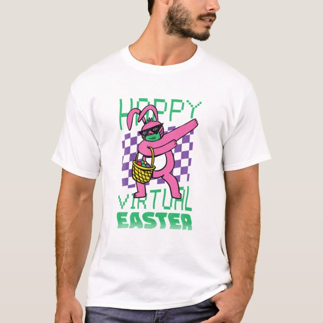 Camiseta Feliz cumpleaños virtual de Pascua 2022 (Anverso)