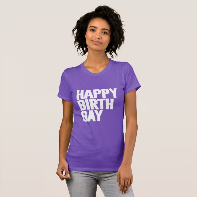 Camiseta Feliz Cumplegay (Anverso completo)