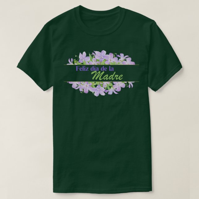 Camiseta Feliz da de la madre (Diseño del anverso)