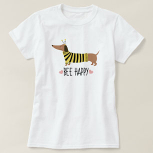 Camiseta Feliz Dachshund Abejorro