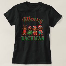 Camiseta Feliz Dacmas: Dachshund festivo