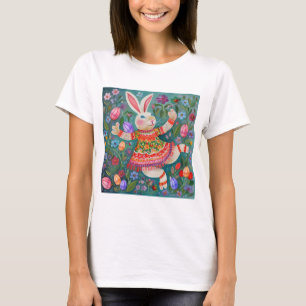 Camiseta Feliz Danza Conejo de Pascua