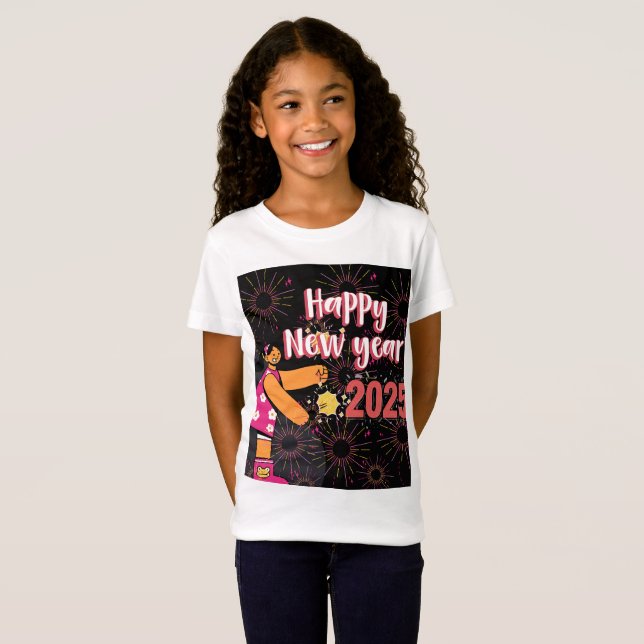 Camiseta feliz de año nuevo 2025 (Anverso completo)