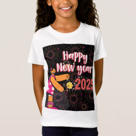 Camiseta feliz de año nuevo 2025