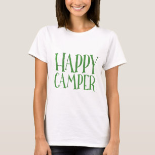 Camiseta feliz de Camper con manta roja de búfalo