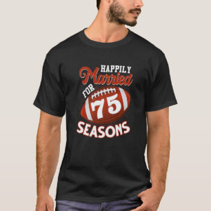 Camiseta Feliz De Casarse Por 75 Estaciones De Fútbol 75th 