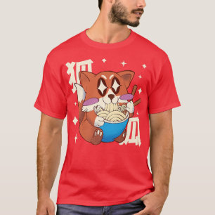 Camiseta Feliz De Comer Ramen Estilo Japonés Kawaii Anime P
