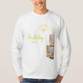 Camiseta feliz de cumpleaños.