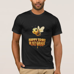 Camiseta Feliz de estar en 1er grado divertido juego de pal