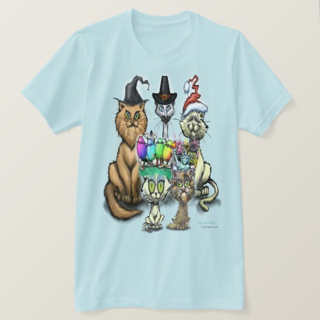 Camiseta feliz de feriados (Anverso del diseño)