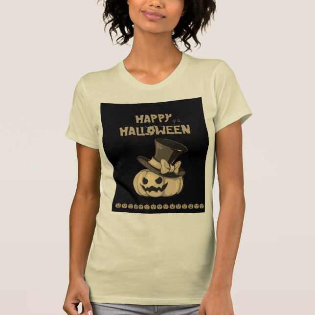 Camiseta feliz de Halloween (Anverso)
