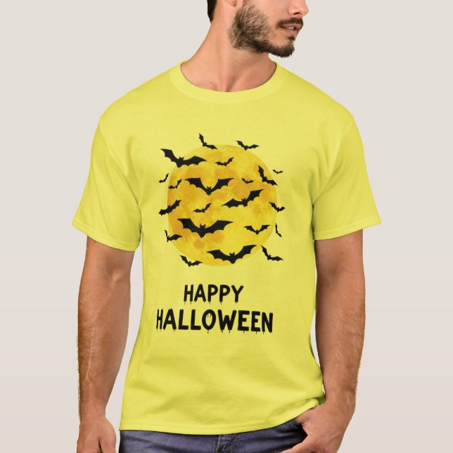 Camiseta feliz de Halloween (Anverso)