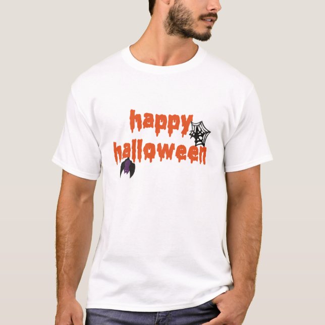 Camiseta feliz de Halloween (Anverso)