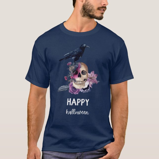 Camiseta feliz de Halloween (Anverso)