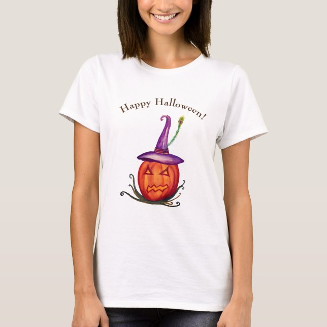 Camiseta feliz de Halloween (Anverso)
