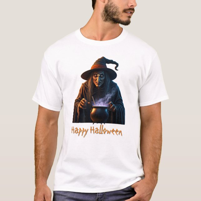 Camiseta feliz de Halloween (Anverso)