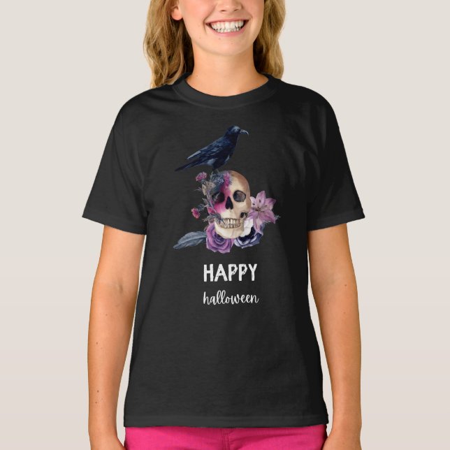 Camiseta feliz de Halloween (Anverso)