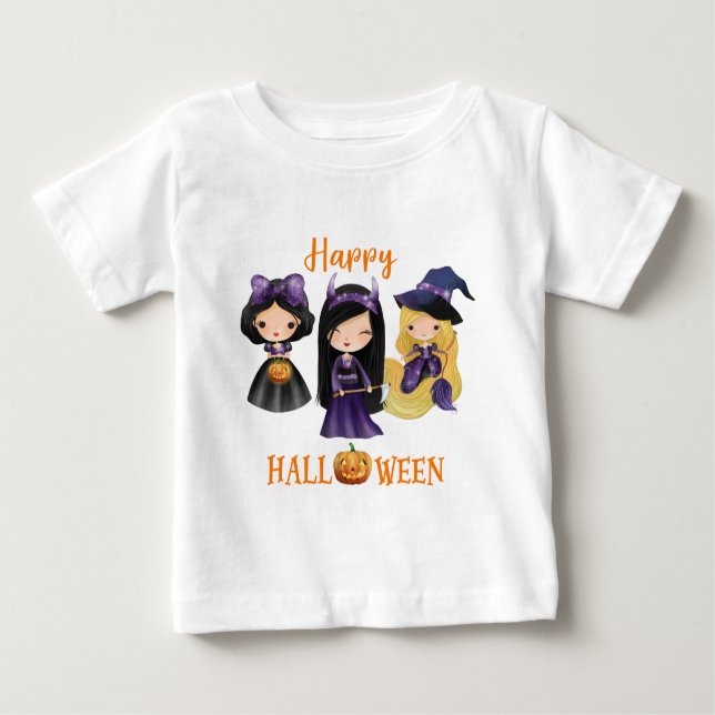 Camiseta feliz de Halloween Chica Baby Princess (Anverso)