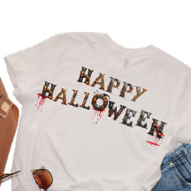 Camiseta feliz de Halloween de Posh Little Finds