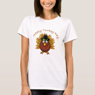 Camiseta feliz de la acción de gracias del día de