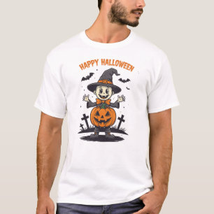 Camiseta feliz de la calabaza de Halloween Spook