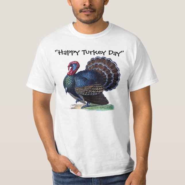 Camiseta feliz de la diversión del día de Turquía (Anverso)