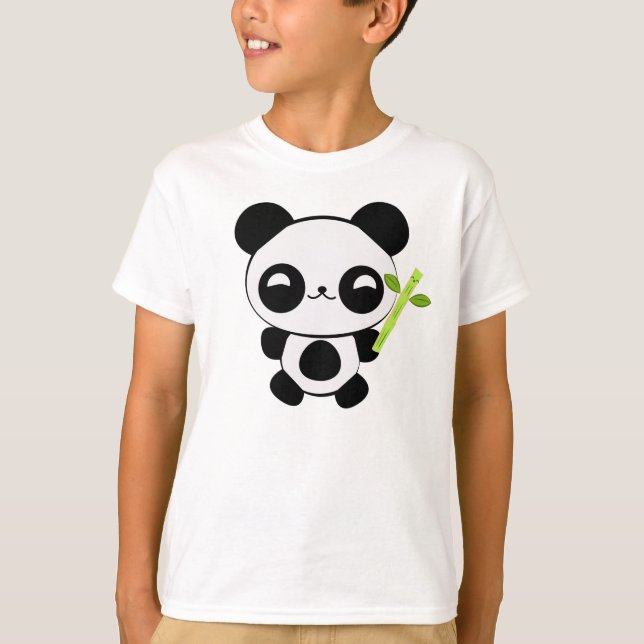 Camiseta feliz de la panda del bebé (Anverso)