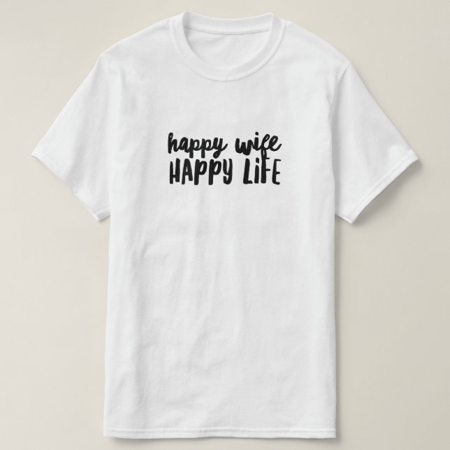 Camiseta feliz de la vida (Diseño del anverso)