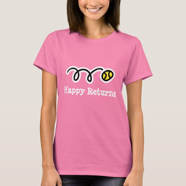 Camiseta feliz de las devoluciones para los (Anverso)