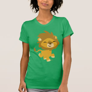 Camiseta feliz de las mujeres del león Personaliza