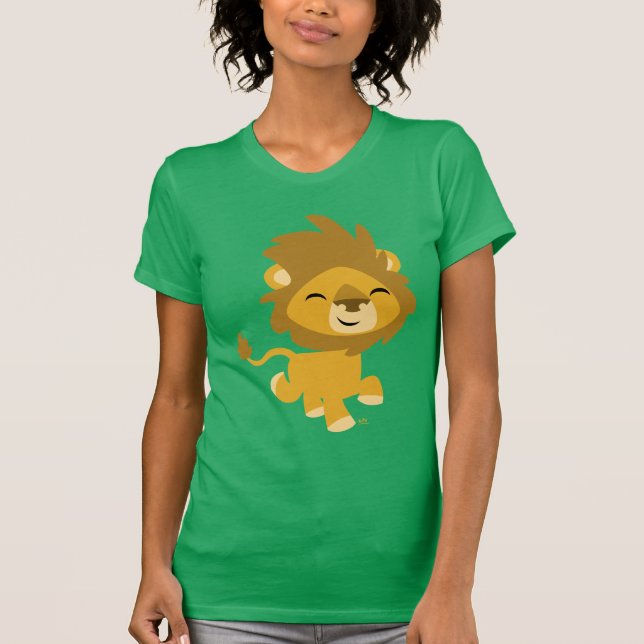 Camiseta feliz de las mujeres del león Personaliza (Anverso)