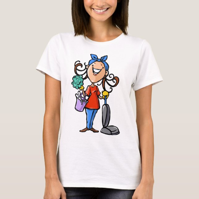 Camiseta ¡Feliz De Limpiar! (Anverso)