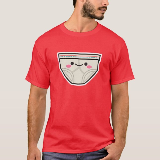 Camiseta feliz de los calzoncillos (Anverso)