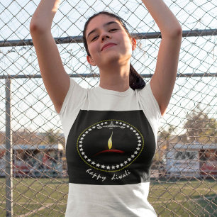 Camiseta feliz de los Chicas Diwali