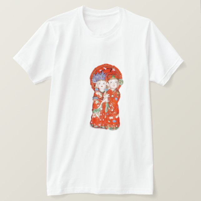 Camiseta feliz de pareja casada (Anverso del diseño)