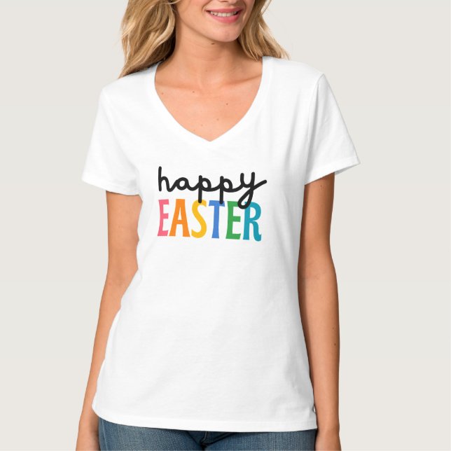 Camiseta feliz de Pascua (Anverso)